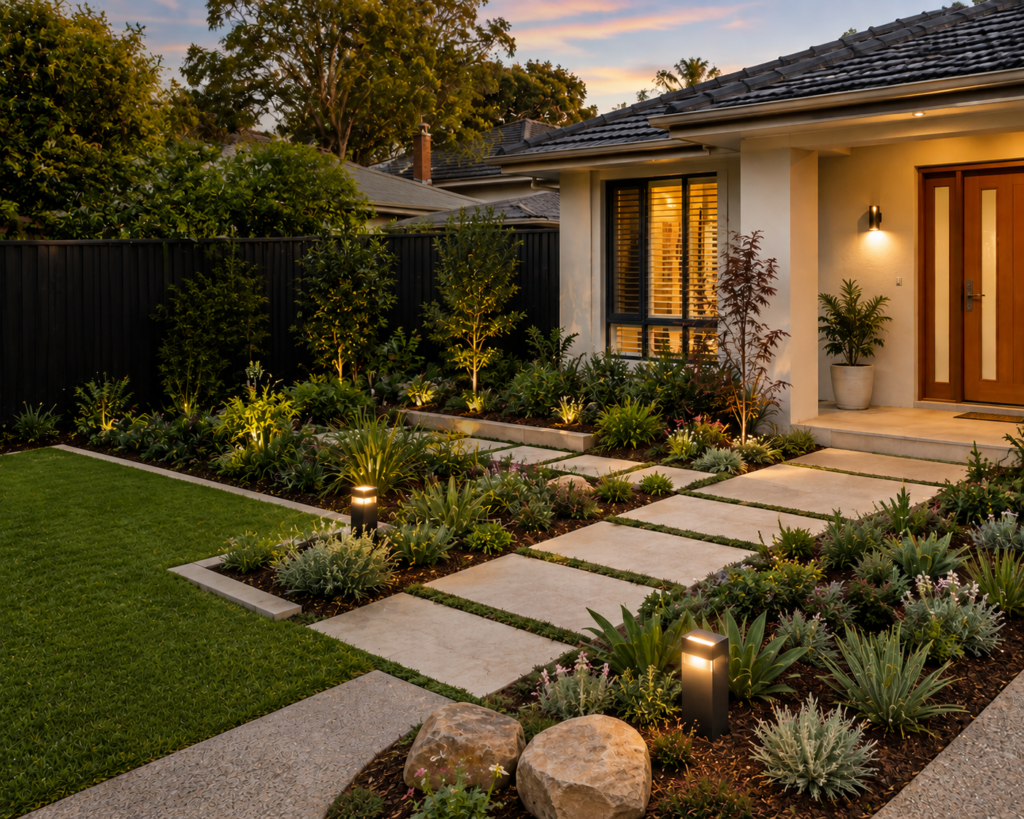 Front Yard Makeover By Urban Stoneworks